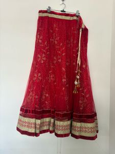 Red Embroidered Lehenga Choli