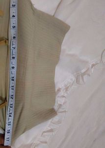 Olive Green Ribbed Bra