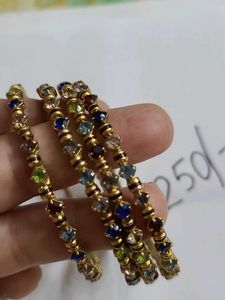 Metal With Multicolour Diamond