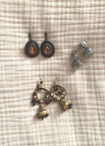 Festive Earrings - 3 Pairs