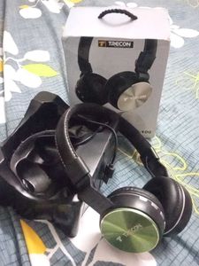Trecon Wireless Olive Green Headphones