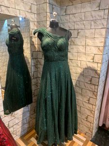 Emerald Green Ethnic Gown