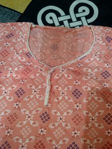 Peach Short Kurti