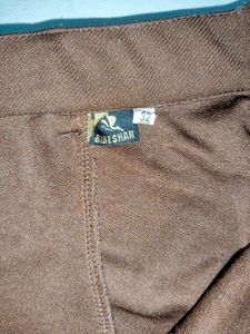 Dark Brown Loose Straight Pants