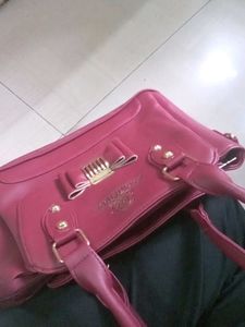Maroon Handbag