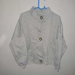 ⭐️Cute Grey Buttoned Jacket