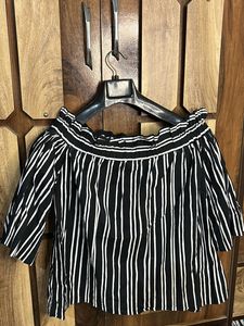 Black Off Shoulder Top