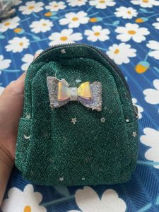 Sparkly Green Mini Backpack