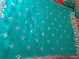 Georgette Saree with stitched blouse 38