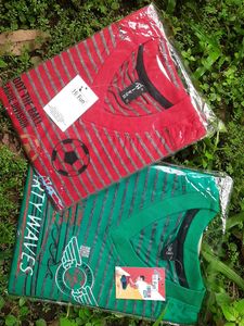 Set Of 2 New Tshirts For Boys(75) Cm