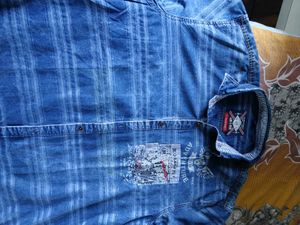 Mens Casual Denim Shirt 42 Inches