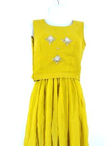 Mustard Yellow Embellished Co-ord Set
