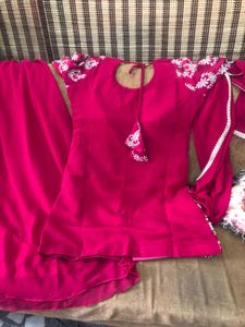 Elegant Ethnic Kurta Set Heavy Sharara with Dupatt