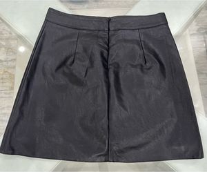 Black leather Skirt
