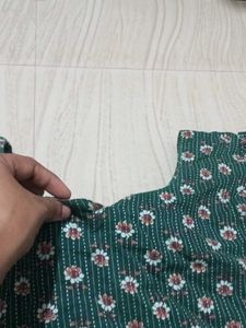 Green Floral Mini Dress