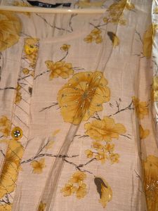 Floral Print Kurta