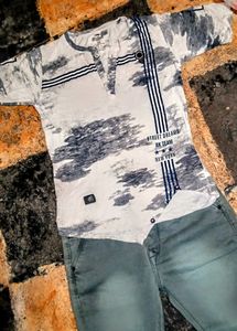 t-shirt & jeans pant good 15 years boy