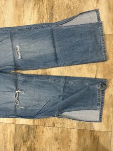 Street9 Ripped Wide Leg Jeans