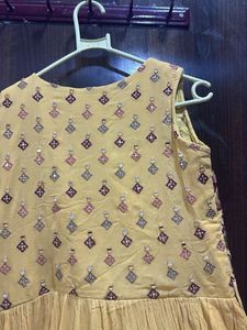 Stunning Mustard Ethnic Gown 🌟