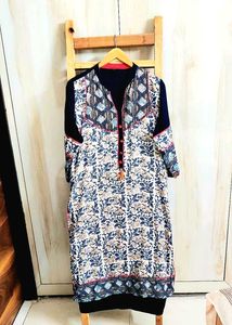 Floral Print Cotton Kurti Size-42-44
