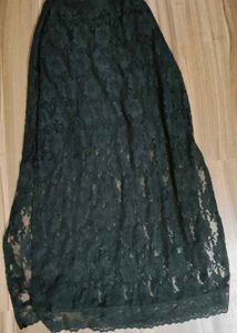 Black Lace Maxi Skirt