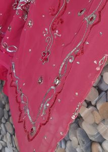 Party Wear Pink Saaree