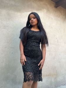 Elegant Black Lace Dress