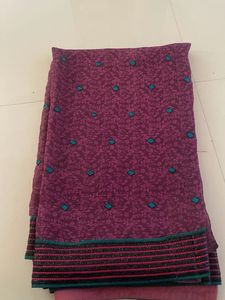 Purple Printed Saree
