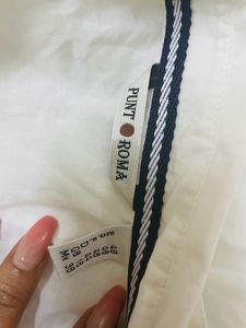 White Sheer Cotton Shirt Oversized