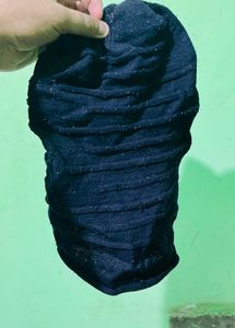 Navy Ribbed Knit Beanie