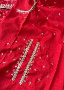 Brand New Soft Silk Saree- Red Colour