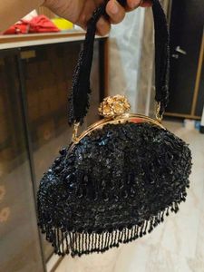 Black Partywear Batua Bag