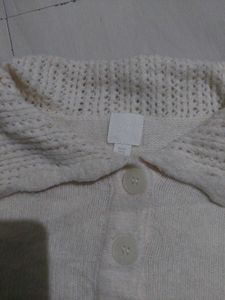 H&amp;M Women Cream Cardigan