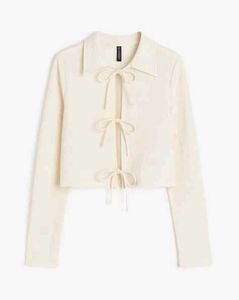 H&M Ribbed Front Tie Top