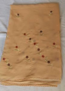 Embroidery flower Saree