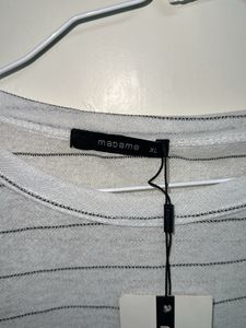 Madame White Transparent Sheer Top