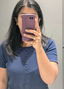blue top for office wear