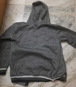 Grey Zip-Up Hoodie