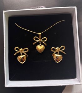 Bow Necklace Set Anti-tarnish