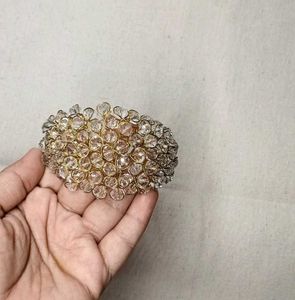 Clear Gold Sparkling Crystal Bracelet