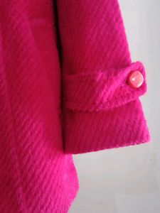 Pink Buttoned Coat