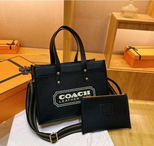 COACH CHALK MULTI BADGE FIELD 30 TOTE BAG