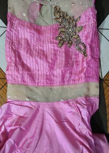 Pink Embellished Party Dress