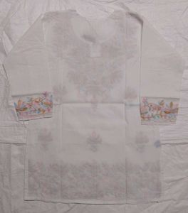 White Embroidered Tunic Top