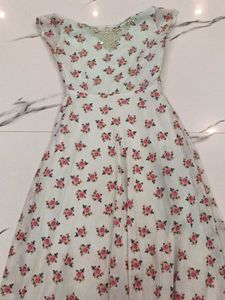 Floral Print Gown Dress