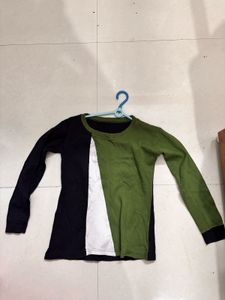 Colorblock Full-Sleeve T-Shirt