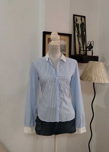 Zara Striped Button-Down Shirt