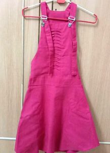 Pink Dungree For Girls(30-32)
