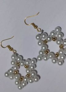 Pearl Star Earrings