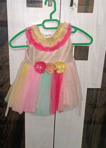 Peach Baby Girl Frock